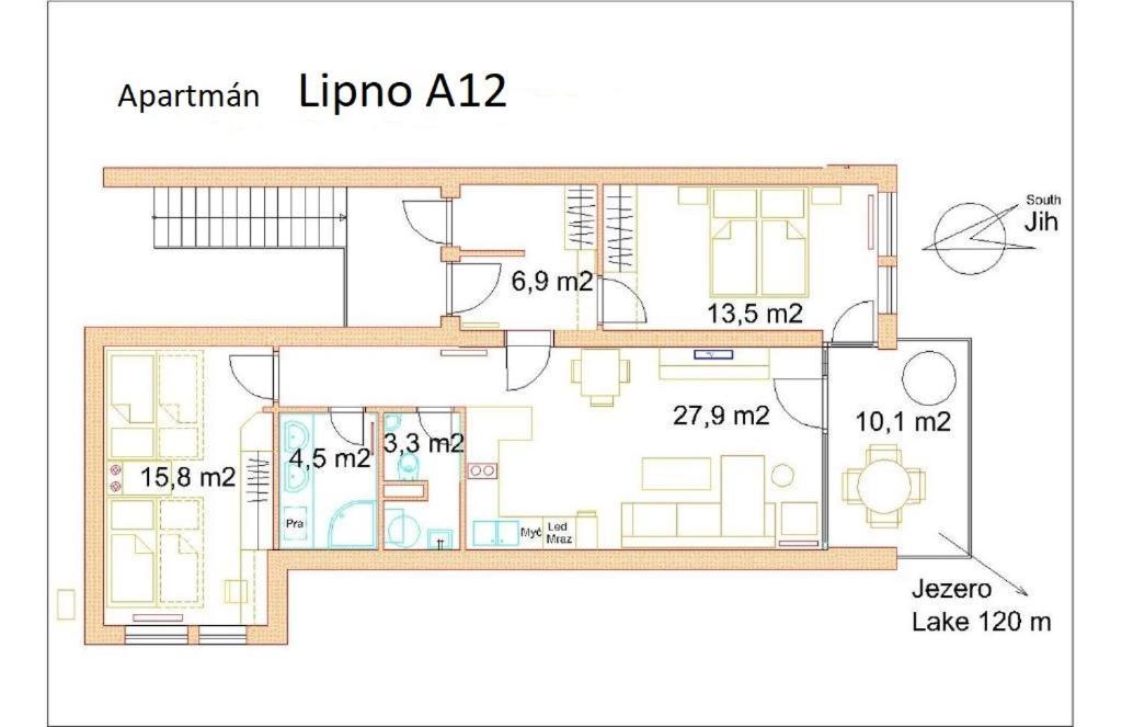 Apartman Lipno A12 Lipno nad Vltavou Luaran gambar